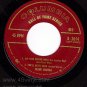 M- COLUMBIA EP B-2614 45 +PS FRANK SINATRA Hall Of Fame