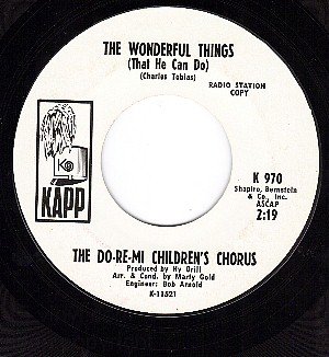 NM PROMO KAPP 970 DO-RE-MI CHILDRENS CHORUS Wonderful
