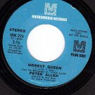 PROMO 45 METROMEDIA 224 PETER ALLEN ~ Honest Queen