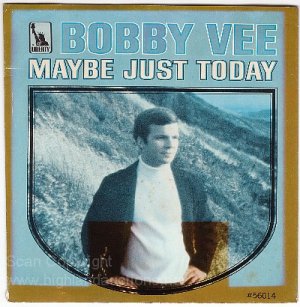 PICTURE SLEEVE PS LIBERTY ~ BOBBY VEE Maybe Just Today