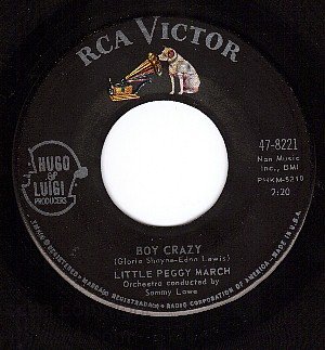 NM RCA 8221 PEGGY MARCH Boy Crazy/Hello Heartache Love