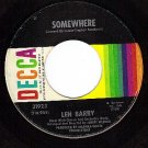 NM DECCA 31923 LEN BARRY Somewhere ~ Its A Cryin Shame