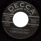 NM DECCA EP 91174/5 LAWRENCE WELK Barbara Polka/Barrel