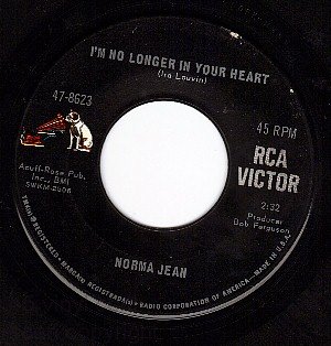 RCA 47-8623 NORMA JEAN I'm No Longer In Your Heart/Used