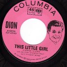 NM COLUMBIA DION 4-42776 This Little Girl/In The World