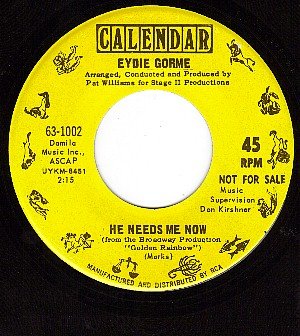 NM CALENDAR 63-1002 EYDIE GORME How Could I Be So Wrong
