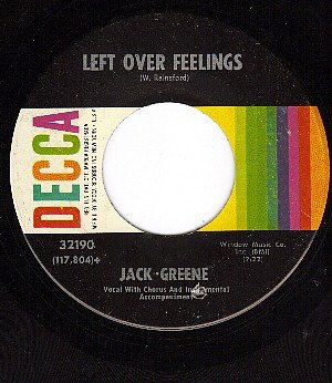 DECCA 32190 JACK GREENE Left Over Feelings ~ That Locks