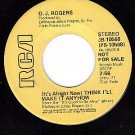 PROMO 45 RCA 10568 D.J.ROGERS Think I'll Make It Anyhow