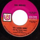UA 50332 DEL REEVES If Lived Here/Looking At The World