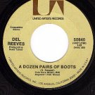 UA 50840 45 DEL REEVES A Dozen Pairs Of Boots/A Rose Is