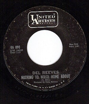 UA 890 DEL REEVES Nothing To Write Home About/The Belle