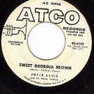 PROMO 45 rpm ATCO 6149 HUTCH DAVIE Sweet Georgia Brown