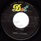 NM DOT 16861 45 JIMMIE RODGERS It's Over/Anita Dreaming