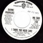 PROMO WB 7669 DIONNE WARWICK I Think You Need Love/Dont