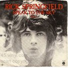 PICTURE SLEEVE CAPITOL 3340 RICK SPRINGFIELD ~ Speak To