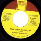 TAMLA 54258 45 SMOKEY ROBINSON Baby Thats Backatcha