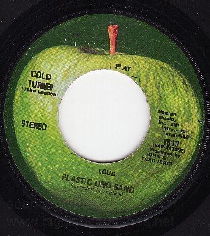 APPLE 1813 PLASTIC ONO BAND Cold Turkey/Kyoko SCRANTON