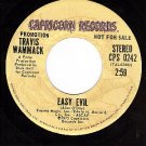 NM PROMO 45 rpm CAPRICORN 0242 TRAVIS WAMMACK Easy Evil