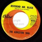CAPITOL 45 4951 THE KINGSTON TRIO Reverend Mr Black
