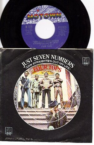 NM MOTOWN 1175 PS + 45 FOUR TOPS ~ Just Seven Numbers