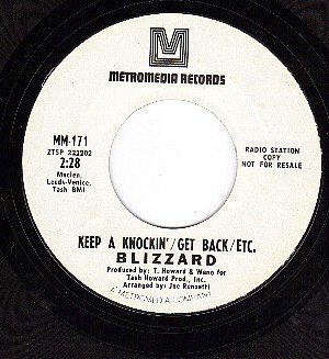PROMO METROMEDIA 171 BLIZZARD Keep Knockin/Get Back/Etc