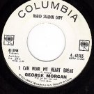 PROMO COLUMBIA 42505 GEORGE MORGAN I Can Hear My Heart