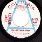PROMO COLUMBIA 45032 TONY BENNETT MacArthur Park/Before