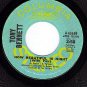 NM PROMO 45 COLUMBIA 45449 TONY BENNETT Walkabout ~ How