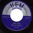 KEM 2733 RARE THE HAL HOPPERS More Love/Do Nothin Blues