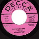 PROMO DECCA 31890 BILL ANDERSON Golden Guitar/Love You
