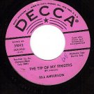 PROMO DECCA 31092 BILL ANDERSON The Tip Of My Fingers