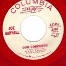 PROMO RED VINYL COLUMBIA 4-43756 JOE HARNELL ~ Concerto
