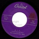 M CAPITOL F4221 THE KINGSTON TRIO M.T.A./All My Sorrows