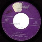 CAPITOL F4221 THE KINGSTON TRIO M.T.A./All My Sorrows