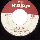 PROMO 45 rpm KAPP 304 JANE MORGAN ~ I'm In Love