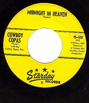 STARDAY 528 COWBOY COPAS Midnight In Heaven/Gettin Flat