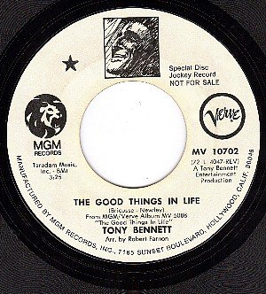 MGM 10702 DJ TONY BENNETT Good Things In Life/Sole Mio