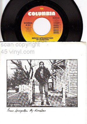 NM 45+ PS COLUMBIA 05728 BRUCE SPRINGSTEEN My Hometown