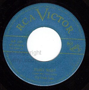 45 RCA 47-3059 THREE SUNS Silent Night ~ Jingle Bells