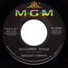 NM 45 MGM K13354 HERMAN'S HERMITS Wonderful World/Light
