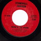 COLUMBIA 45381 STONEWALL JACKSON Here's To Hank/Me And
