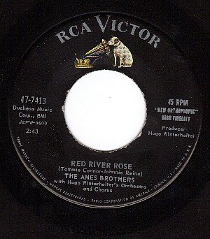 RCA 47-7413 AMES BROTHERS Red River Rose ~ Summer Comes