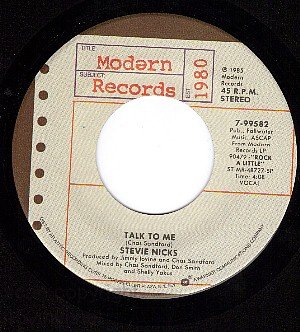 NM 45 MODERN STEVIE NICKS Talk To Me/One More Big Time