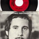 COLUMBIA 44785 45 + PS SIMON & GARFUNKEL ~ Baby Driver