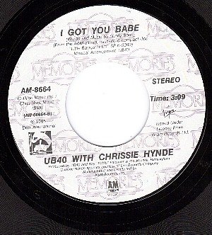 NM 45 AM 8664 UB40 ~ Red Red Wine ~ I Got You Babe
