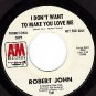 M- PROMO AM 1341 ROBERT JOHN Dont Want Make You Love Me
