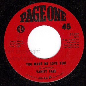 NM 45 PAGE ONE 21027 VANITY FARE You Made me Love You