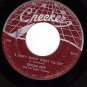 CHECKER 783 SUGAR BOY Dont Know What I'll Do/Overboard