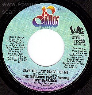 NM 20 CENTURY REC+ PS DEFRANCO FAMILY Last Dance For Me