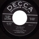 DECCA EP 2526 JIMMY DURANTE Real Piano Player/I'm Ready